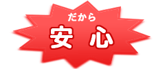 だから安心